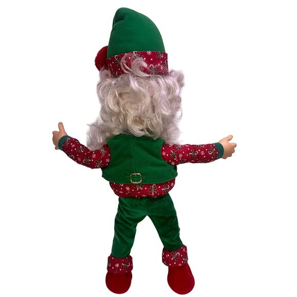 North Pole Village Enesco 3 Vintage 1994 Sandi Zimnicki Poseable 20" Elf Dolls - Picture 7 of 9